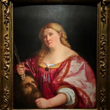 Painting "Judith with the head of Holofernes" from Palma il Vecchio (1525 - 1528)